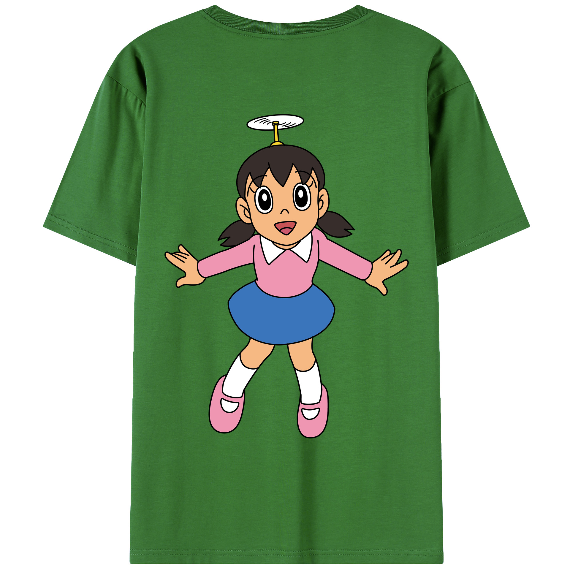 （画像用） ドラえもん みなもと しずか Doraemon Shizuka Minamoto レディース半袖Tシャツ(バックプリント)